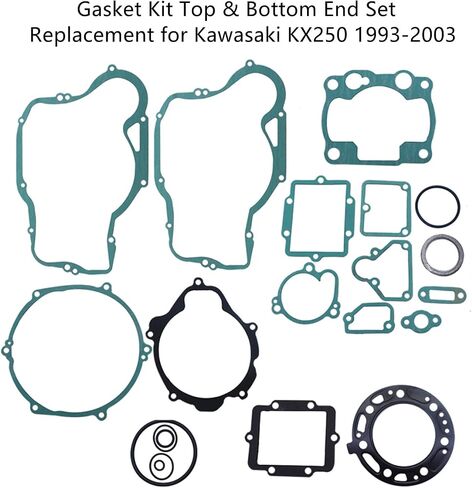 RainMan S مجموعة حشيات كاملة مجموعة نهاية سفلية بديلة لـ Kawasaki KX250 1993-2003 in Saudi Arabia