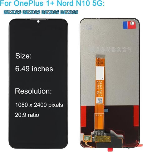 ل 1 + OnePlus Nord N10 5G استبدال الشاشة BE2029 BE2025 BE2026 BE2028 6.49 ''شاشة الكريستال السائل مجموعة رقمنة اللمس مع أدوات in Saudi Arabia