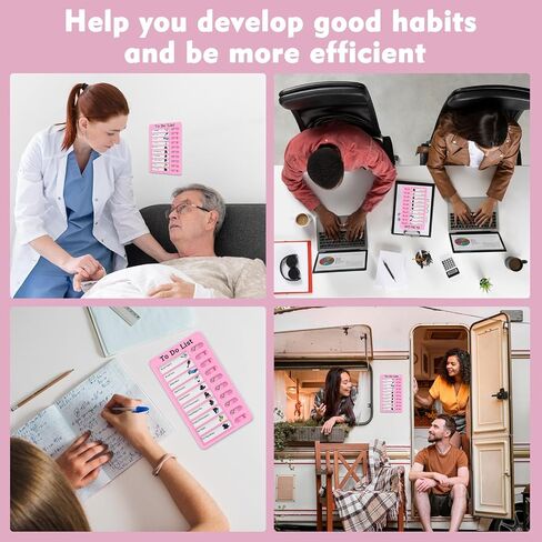 Chore Chart for Kids, Reusable My Chores Slider Chart, Checklist Board to Do List with 5 Pcs Cardstock(Pink) in Saudi Arabia