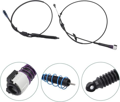 ACROPIX Auto Gear Shift Cable Transmission Control Lever Cable Fit for Chevrolet Suburban 2000-2006 for Cadillac Escalade 2002-2006 No.88967321 - Pack of 2 in Saudi Arabia