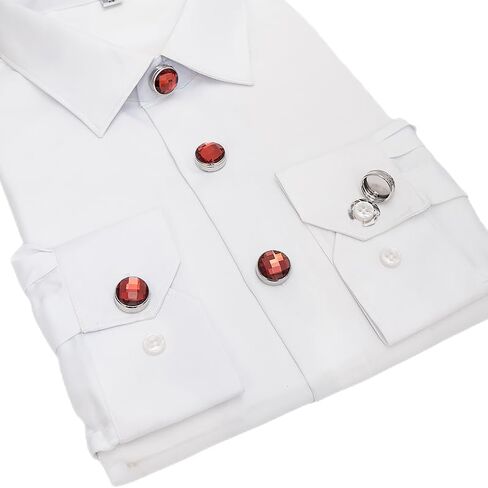 Button cover Cufflink for Men Button cover Dress Shirt and Tux Shirt Accessories Shirt Birthday Christmas Wedding Gifts Used for Shirt cuffs buttons in Saudi Arabia