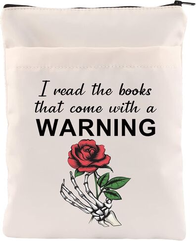 CHOORO Dark Romance Reader Gift Smut Reader Gift I Read the Books That With a Warning Book Sleeve Book Lover Gift (With a Warning-B) in Saudi Arabia