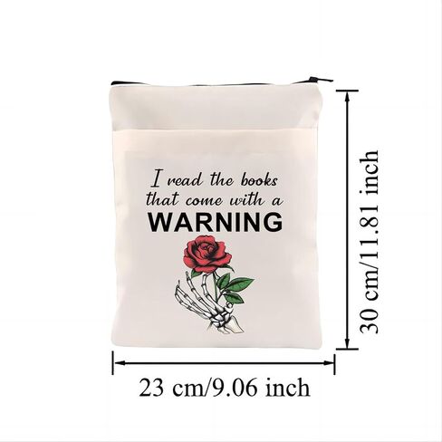 CHOORO Dark Romance Reader Gift Smut Reader Gift I Read the Books That With a Warning Book Sleeve Book Lover Gift (With a Warning-B) in Saudi Arabia
