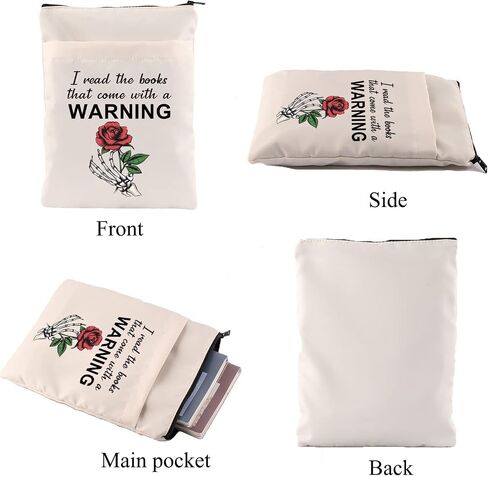 CHOORO Dark Romance Reader Gift Smut Reader Gift I Read the Books That With a Warning Book Sleeve Book Lover Gift (With a Warning-B) in Saudi Arabia