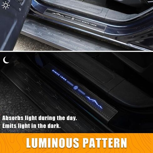 Door Sill Protector 4PCS Door sill Entry Guards Cover for Ford Bronco 4 Door 2021 2022 2023 Accessories (Metal Trim) in Saudi Arabia