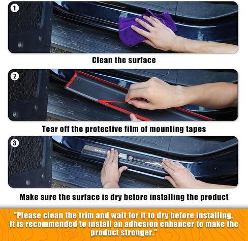Door Sill Protector 4PCS Door sill Entry Guards Cover for Ford Bronco 4 Door 2021 2022 2023 Accessories (Metal Trim) in Saudi Arabia