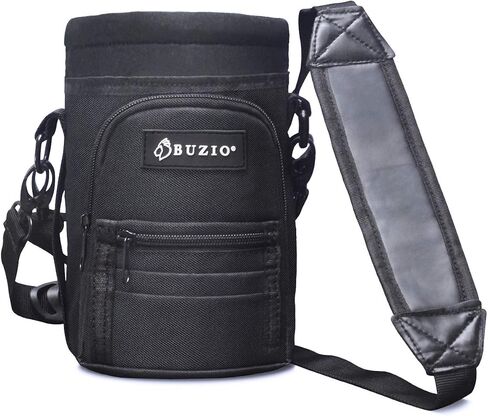 BUZIO Water Bottle Holder Carrying Pouch for 40 oz Bottles - Carry, Protect and Insulate Your Flask with This Military Grade Carrier an Adjustable Padded Shoulder Strap in Saudi Arabia