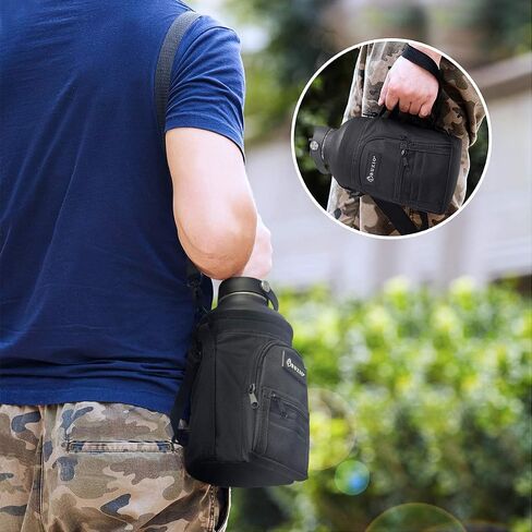 BUZIO Water Bottle Holder Carrying Pouch for 40 oz Bottles - Carry, Protect and Insulate Your Flask with This Military Grade Carrier an Adjustable Padded Shoulder Strap in Saudi Arabia