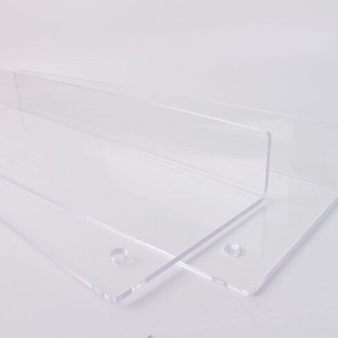 2 Pack Acrylic Magazine Holder,Wall File Organizer,Brochure Display Standr,Kids Book Display Shelves Wall Mounted(17.7Inch) in Saudi Arabia