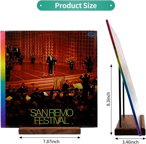 حامل سجل الفينيل من خشب الجوز، حامل عرض سجل الفينيل، حامل مجموعة سجل الطاولة للألبومات، تخزين LP in Kuwait
