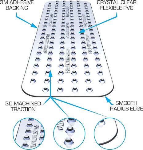 STOMPGRIP Premium All-Purpose 3D Griptape | شرائط | سوبر بركان | تصميم ثلاثي الأبعاد | يونيفرسال فيت | واضح in Kuwait