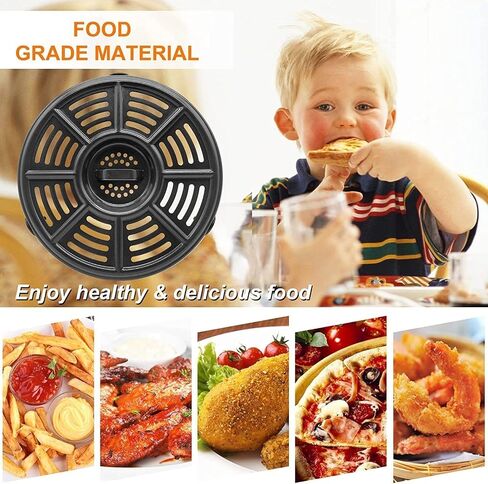 Gtiyzfae 8.2IN Air Fryer Crisper Tray for Ninja AF101 4QT AF161 AF150 XL 5.5QT Air Fryers, Premium Nonstick Air Fryer Grill Crisper Plate Pan Grate Insert Rack for Ninja FD302 Foodi Pressure Cooker in Saudi Arabia