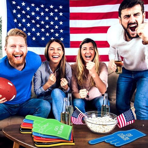 إصبع إسفنجي عملاق مقاس 43.18 سم من Kathfly، نحن رقم 1، GO Team Color من إسفنج التشجيع اليدوي من الإسفنج النابض بالحياة للمناسبات الرياضية والألعاب المدرسية ومناسبات العمل in Saudi Arabia