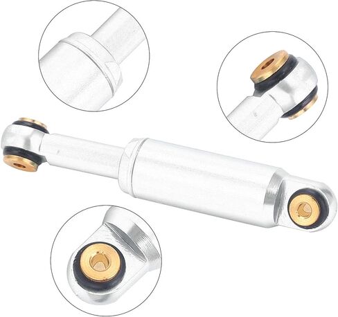 RC Shock Absorber, Metal Oil Shock Absorber Damper for Axial SCX24 90081 1/24 RC Crawler Car Upgrade Parts(Silver) in Saudi Arabia