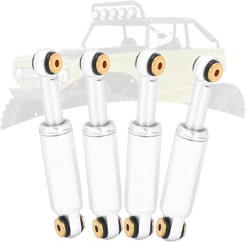 RC Shock Absorber, Metal Oil Shock Absorber Damper for Axial SCX24 90081 1/24 RC Crawler Car Upgrade Parts(Silver) in Saudi Arabia