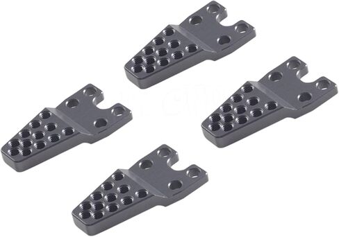 RC 1/10 Shocks Mount, 4pcs TRX4 Shock Towers Hoops, 1/10 RC Crawler Adjustable Angle Aluminum Shock Absorber Hoops Lift Adjust Mount for Axial SCX10 D90 TRX4 upgrades accessories (Black) in Saudi Arabia
