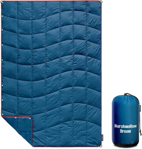 Camping Blanket Puffy Camp Blanket Mini Outdoor Blanket | Lightweight Windproof Water Resistant for Hiking, Backpacking,Car,Picnic,Stadium in Saudi Arabia