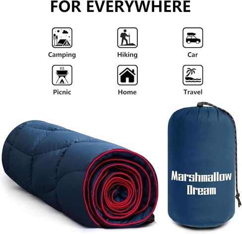 Camping Blanket Puffy Camp Blanket Mini Outdoor Blanket | Lightweight Windproof Water Resistant for Hiking, Backpacking,Car,Picnic,Stadium in Saudi Arabia