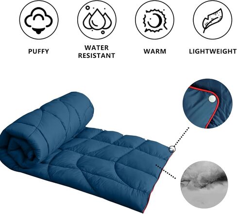 Camping Blanket Puffy Camp Blanket Mini Outdoor Blanket | Lightweight Windproof Water Resistant for Hiking, Backpacking,Car,Picnic,Stadium in Saudi Arabia
