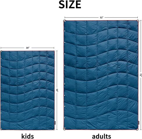 Camping Blanket Puffy Camp Blanket Mini Outdoor Blanket | Lightweight Windproof Water Resistant for Hiking, Backpacking,Car,Picnic,Stadium in Saudi Arabia