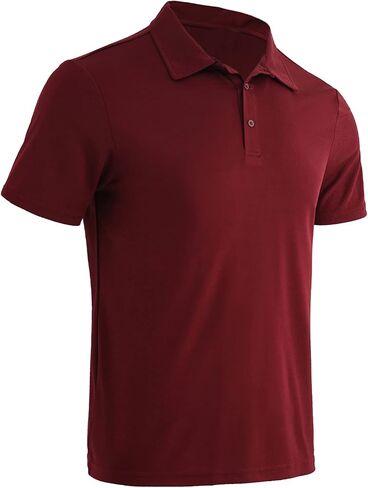 Gary Com 3 Pack Men's Polo Shirts 3 Buttons Casual Work T Shirts Quick Dry Performance Short Sleeve Golf Shirt in Saudi Arabia