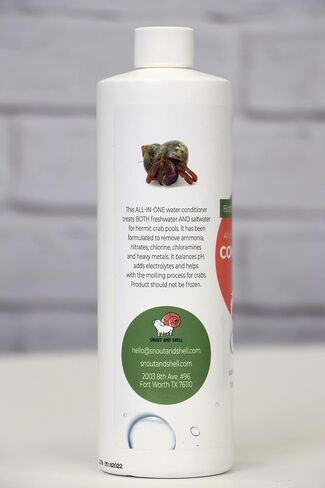 بلسم Snout and Shell الكل في واحد للبرك وأحواض السمك لسرطان الناسك - آمن للأسماك واللافقاريات البحرية في المياه المالحة والنباتات والقشريات - 16 أونصة in Kuwait