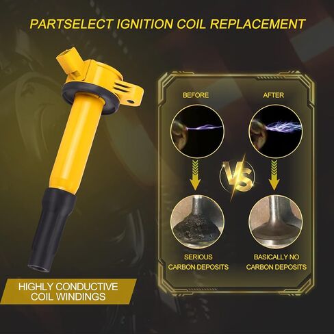 6 قطعة حزمة ملف الإشعال UF486 DG514 C1594 بديلة لفورد 07-12 إسكيب 06-12 فيوجن، لينكولن 2006 زيفير، 09 مازدا تريبيوت، ميركوري 09-11 مارينر 06-11 ميلان V6 3.0L in Kuwait