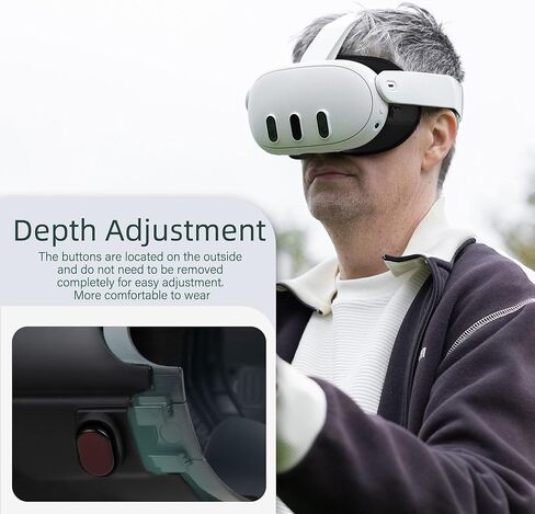 غطاء وجه Ermorgen متوافق مع ملحقات Quest 3، واجهة للوجه مع وسادة وسادة وجه ناعمة من البولي يوريثان in Kuwait