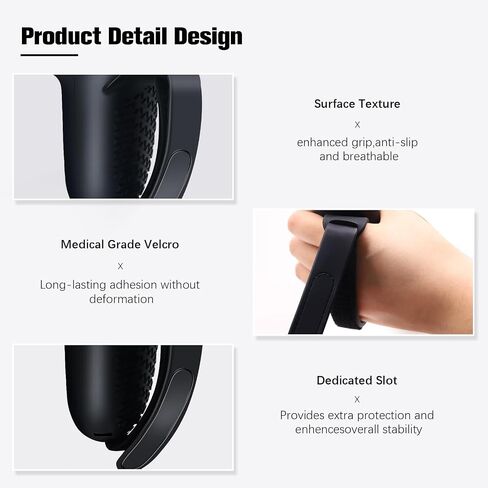 AIPINQI Controller Grips Cover Compatible with Meta Quest 3 Accessories, Adjustable Soft Hand Strap Fits, Anti-Throw Silicone Grips Cover Protector with Knuckle Straps, Adjustable Knuckle Strap in Saudi Arabia