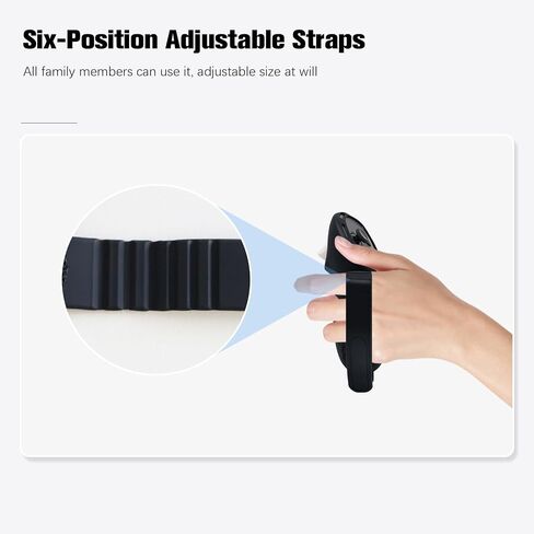 AIPINQI Controller Grips Cover Compatible with Meta Quest 3 Accessories, Adjustable Soft Hand Strap Fits, Anti-Throw Silicone Grips Cover Protector with Knuckle Straps, Adjustable Knuckle Strap in Saudi Arabia