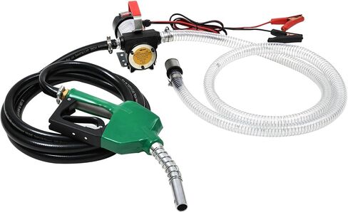 مجموعة مضخة نقل وقود الديزل من YITAMOTOR، مضخة نقل الوقود المحمولة 12 فولت مع خرطوم فوهة الإغلاق التلقائي، موصل دوار 360 درجة، مضخة كهربائية ذاتية التحضير للديزل والكيروسين وزيت الماكينة/المحولات in Saudi Arabia