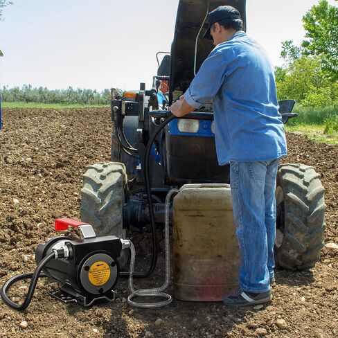مجموعة مضخة نقل وقود الديزل من YITAMOTOR، مضخة نقل الوقود المحمولة 12 فولت مع خرطوم فوهة الإغلاق التلقائي، موصل دوار 360 درجة، مضخة كهربائية ذاتية التحضير للديزل والكيروسين وزيت الماكينة/المحولات in Saudi Arabia