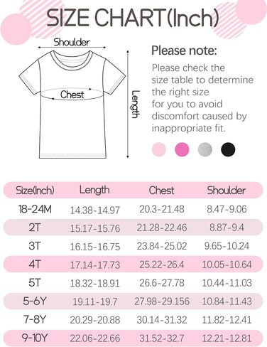 YERIOK 4 Pack Girls Shirts Toddler Short Sleeve Shirt Girls T Shirts Soft Cotton Tshirts Basic Tees Kids Summer Tops T-Shirts in Saudi Arabia