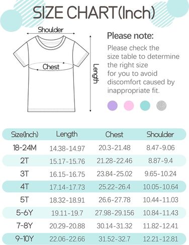 YERIOK 4 Pack Girls Shirts Toddler Short Sleeve Shirt Girls T Shirts Soft Cotton Tshirts Basic Tees Kids Summer Tops T-Shirts in Saudi Arabia