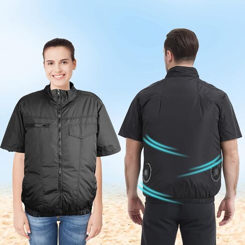 Foiueyga Electric Cooling Vest for Women Men High Temp Work Summer 12V Fan Cooling Vest with 20000mAh Battery Pack, Medium in Kuwait