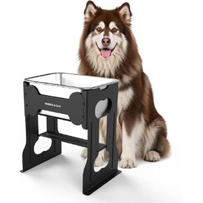 Bobbie & Laxi 14" Elevated Dog Water Bowl, 2.4 Gal Stainless Steel Bowl in Saudi Arabia