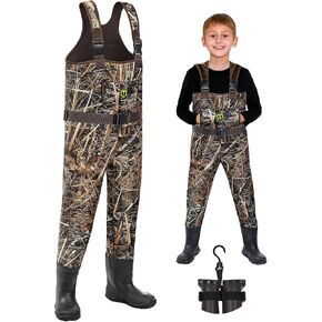 TIDEWE Chest Waders for Toddler & Children, Neoprene Waterproof Insulated Hunting & Fishing Youth Waders for Boy and Girl in Saudi Arabia