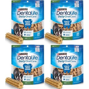 Dentalife Purina Daily Oral Care Dental Dog Treats for Small Dogs, 58 ct in Kuwait