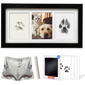 MYPAWLETS Dog Cat Paw Print Kit,Ink&Clay Pawprint Keepsake Frame (Espresso) in Kuwait