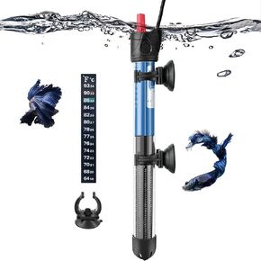 Hitop 25W/50W/100W/300W Adjustable Aquarium Heater, Submersible Glass Water Heater for 5 – 70 Gallon Fish Tank (50W) in Kuwait