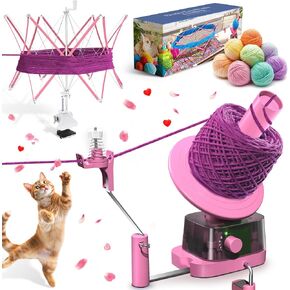 Electric Yarn Ball Winder, 13oz Dual Strong Tension Knit Spinner in Kuwait