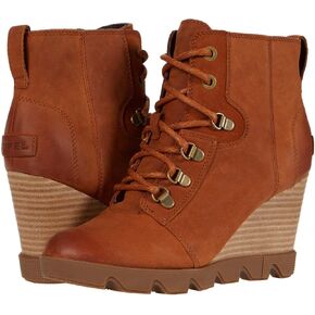 حذاء Sorel النسائي Joan Uptown Lace Bootie - حذاء بكعب عريض من الجلد مقاوم للماء in Kuwait