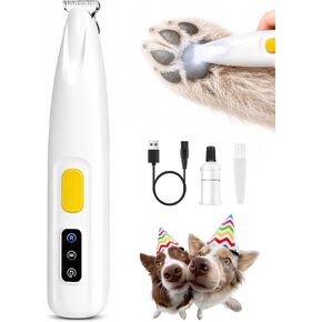FURBONA Dog Paw Trimmer, 18mm Quiet Dog Hair Trimmer with LED Light in Kuwait
