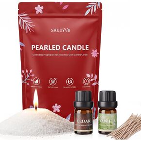 SAEUYVB 10 lbs White Natural Pearled Candle Sand Kit in Kuwait