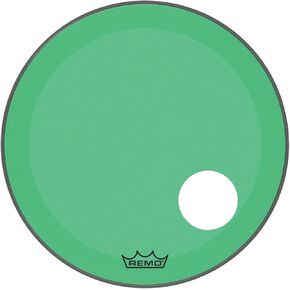 Remo Powerstroke P3 Colortone Green Bass Drumhead, 18", 5" Offset Hole in Saudi Arabia