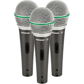 Samson Q6 (3 قطع) ميكروفون يدوي ديناميكي Supercardioid (3 عبوات) in Kuwait