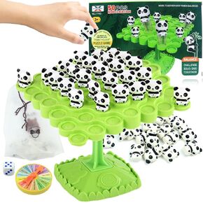 kykake Panda Balance Game Toys,Balance Game Tree Two-Player Parent-Child Interactive Family Tabletop Puzzle Montessori Toy,Pandas Board for Kids and Adults (Panda) in Kuwait