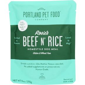 Portland Pet Food Company, Homestyle Dog Meal Rosies Beef N Rice, 9 Ounce in Kuwait