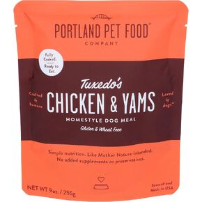 Portland Pet Food Company Tuxedo's Chicken & Yams Dog Meal, 9 OZ in Kuwait