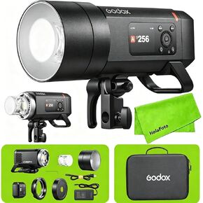 Godox AD400 Pro AD400Pro Godox Flash لكاميرا Canon Sony Nikon Fujifilm Fuji Olympus Panasonic، وقت إعادة التدوير 0.01-1 ثانية، مع Godox Softbox 32 بوصة × 32 بوصة 80 سم × 80 سم، مع حامل بوينز وجبل جودوكس in Kuwait